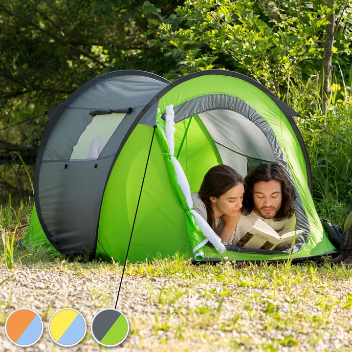 Image du produit tectake Tente de Camping (Tente instantanée, 1.50 kg, 2 personnes)