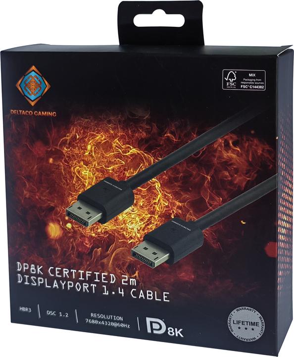 Produktbild Deltaco Gaming DisplayPort – DisplayPort (2 m, DisplayPort)