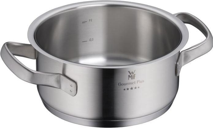 Produktbild WMF Bratentopf GOURMET PLUS Silberfarben (16 cm, Bräter + Schmortopf, Kochtopf, Edelstahl)