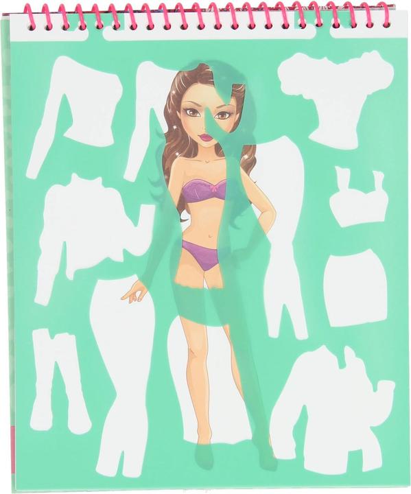 Image du produit Besties Cahier de coloriage Fashion Design avec autocollants, 20 feuilles