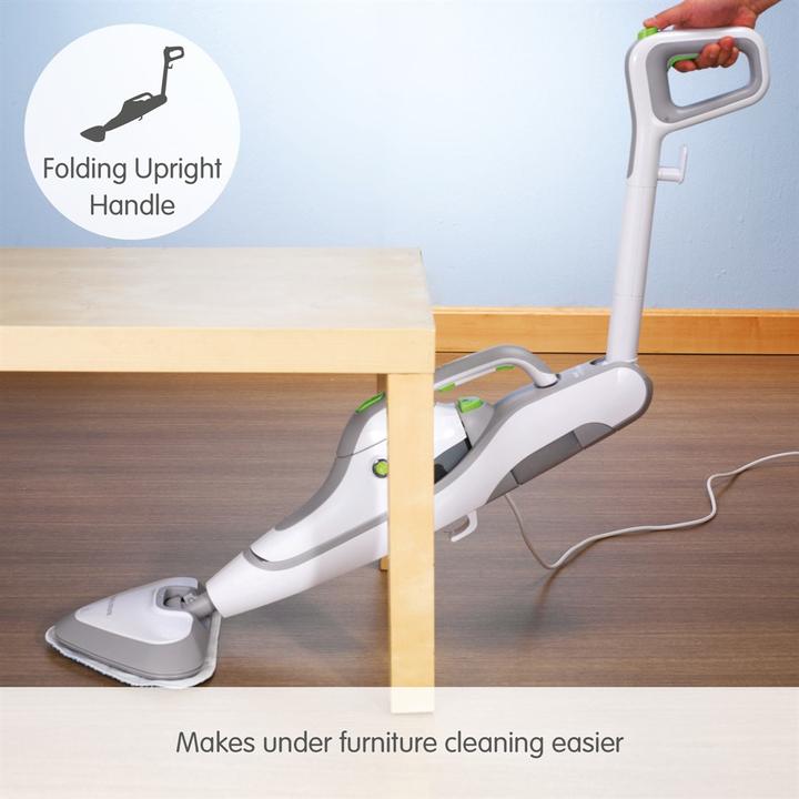 Actual product image Morphy Richards 720520, Portable steam cleaner, 0.6 L, Grey, White, Buttons, 1230 W, Carpet, Laminate (1230 W)
