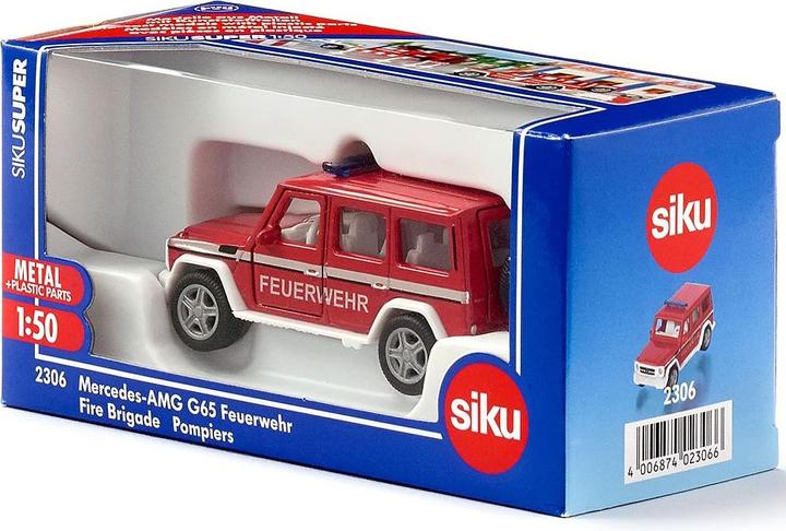 Actual product image Siku Mercedes AMG G 65 fire engine Super Series, 1:50, 155x75x65 mm, metal, from 3+