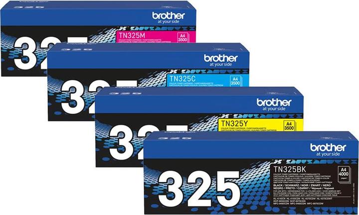 Actual product image Brother Original toner SET TN325/TN-325 set with all four colours (M, C, Y, FC)