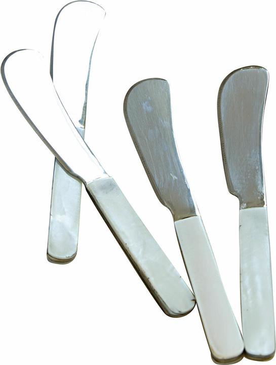 Immagine prodotto Loberon Set di 4 coltelli da burro Latour in argento (4 Pezzo/i, Set di posate)