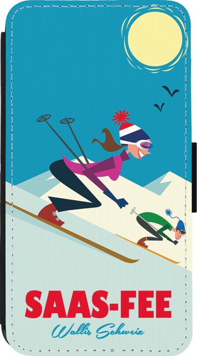 Actual product image PhoneLook Cover Wallet black Saas-Fee Ski Downhill (Apple iPhone 13 mini)