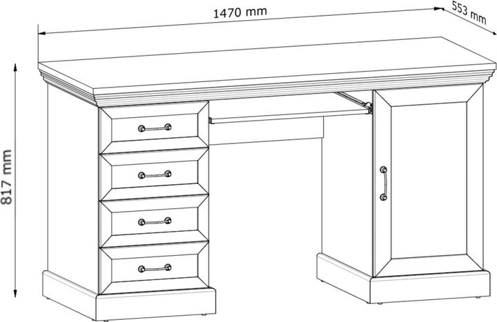 Produktbild Konsimo Arven (147 x 80 x 55 cm)