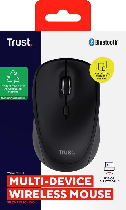 Actual product image Trust Yvi+ Multi-Device Wrls Mouse (Wireless)