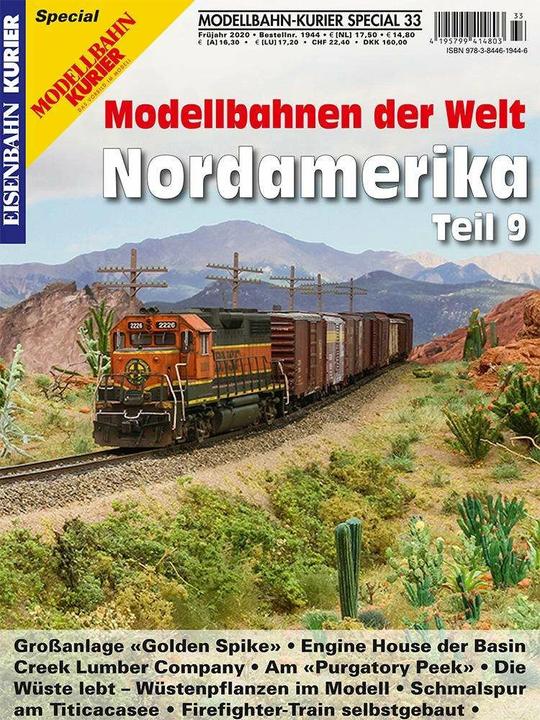 Actual product image Modellbahn-Kurier Special 33. Modellbahnen der Welt- Nordamerika Teil 9 (German, Ek-Verlag GmbH, 2020)