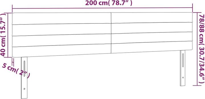 Produktbild VidaXL Daria (200 x 5 x 88 cm)