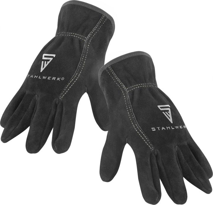 Produktbild Stahlwerk Schweisserhandschuhe hitzebeständig aus hochwertigem Spaltleder (XL)