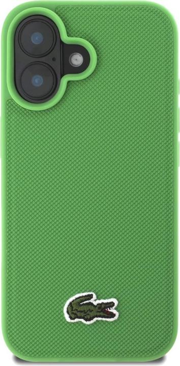 Actual product image Lacoste Etui Iconic Petit Pique Crossbody Cord MagSafe do iPhone 16 zielony