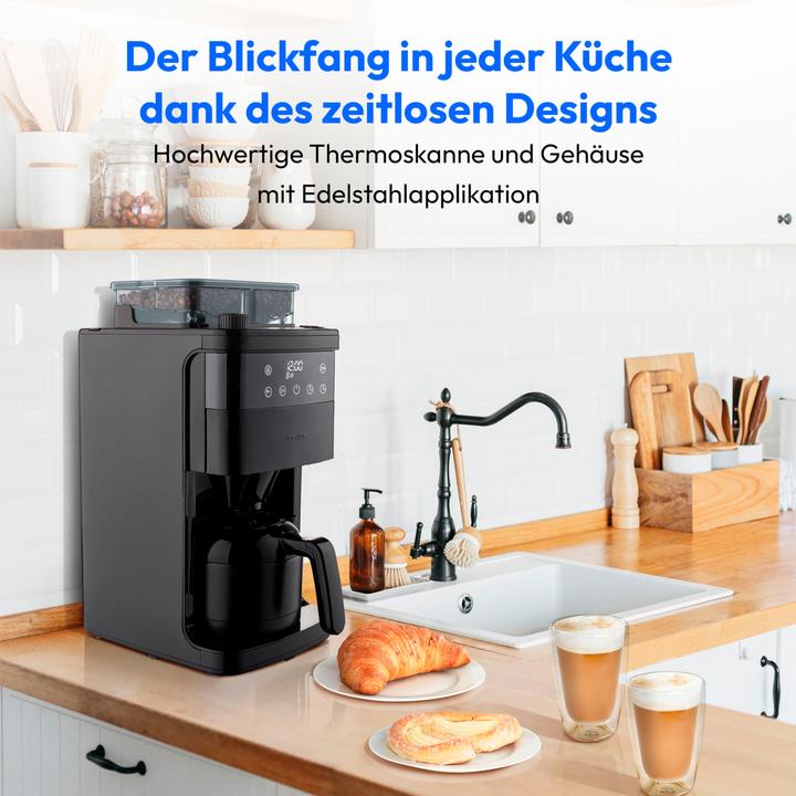 Immagine prodotto Medion MD 19911 Macchina da caffè con macinino nero