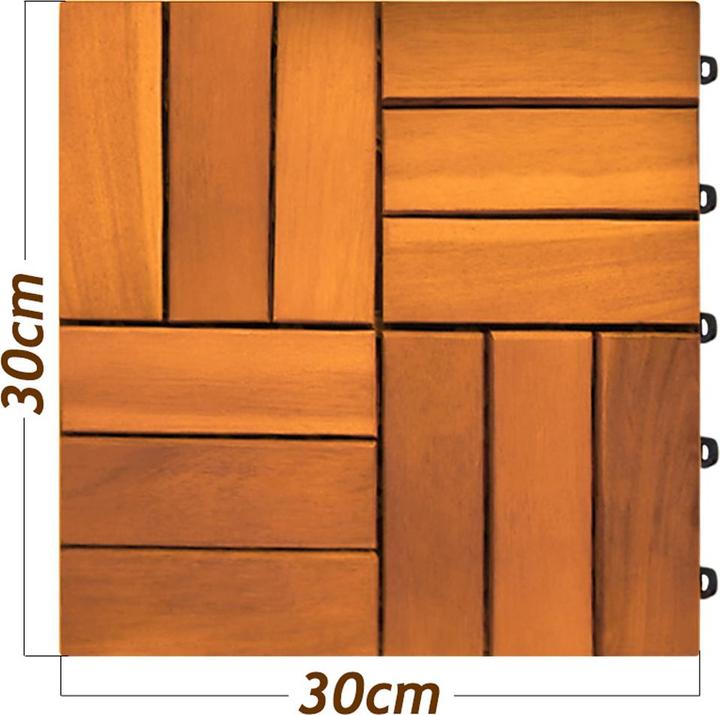 Actual product image Casaria Wood tile (1 x, 30 x 30 cm)