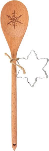 Actual product image Something Different Snowflake Wooden Spoon Set