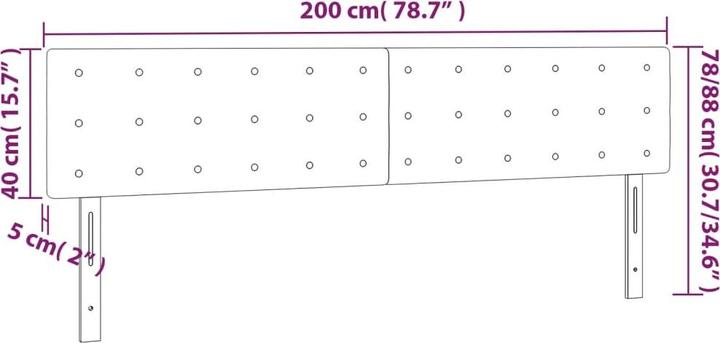 Image du produit VidaXL Jeanette (200 x 5 x 88 cm)