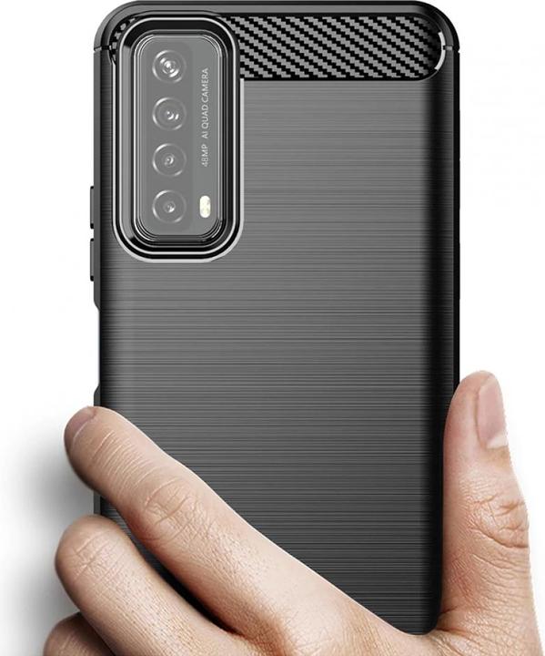 Actual product image Screenguard Huawei P Smart 2021 Cover Carbon Brushed Soft TPU (Huawei P Smart (2021))