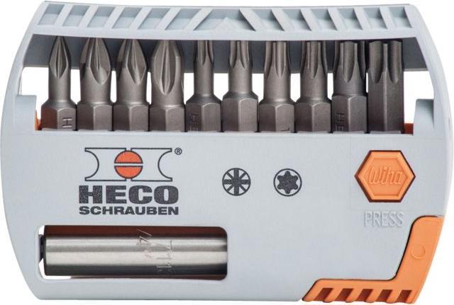 Immagine prodotto Heco Selettore di bit HECO- e Pozi-Drive con codice colore 11 pezzi.