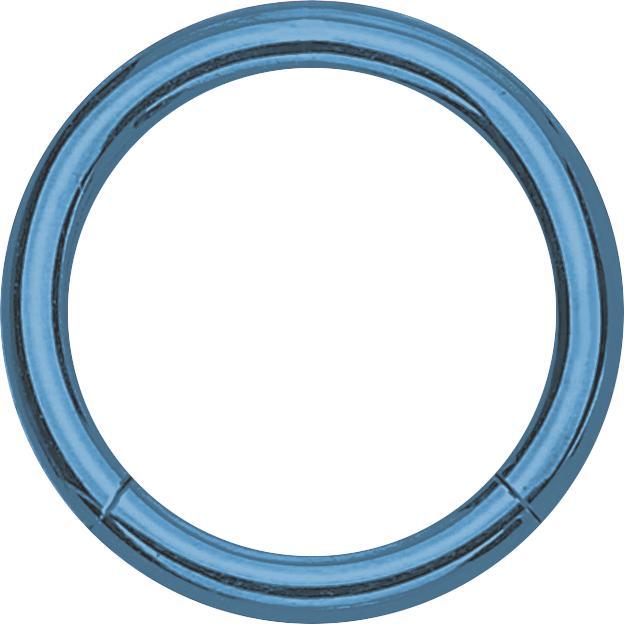Star Piercing Micro Segmentring hellblau (Titan G23, ohne Messing)