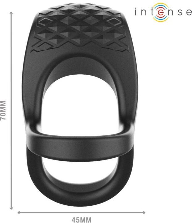 Image du produit Intense Alex Vibrator Doppel-Penisring 10 Vibrationen Schwarz