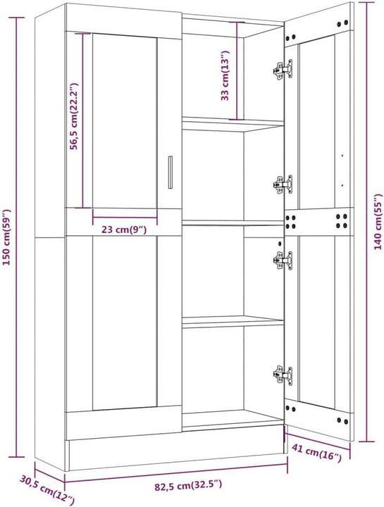 Produktbild VidaXL Gizela (82.5 x 30.5 x 150 cm)