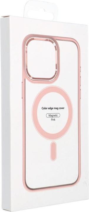 Produktbild OEM Back panel cover COLOR EDGE MAG COVER case compatible with MagSafe for IPHONE 15 Pro pink (Apple iPhone 15 Pro)