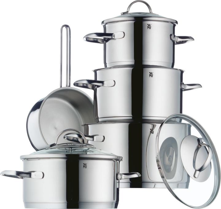 Produktbild WMF Topfset Induktion Kochtopfset 5tlg Glasdeckel Provence Plus Edelstahl (20 cm, Pfannenset + Topfset)