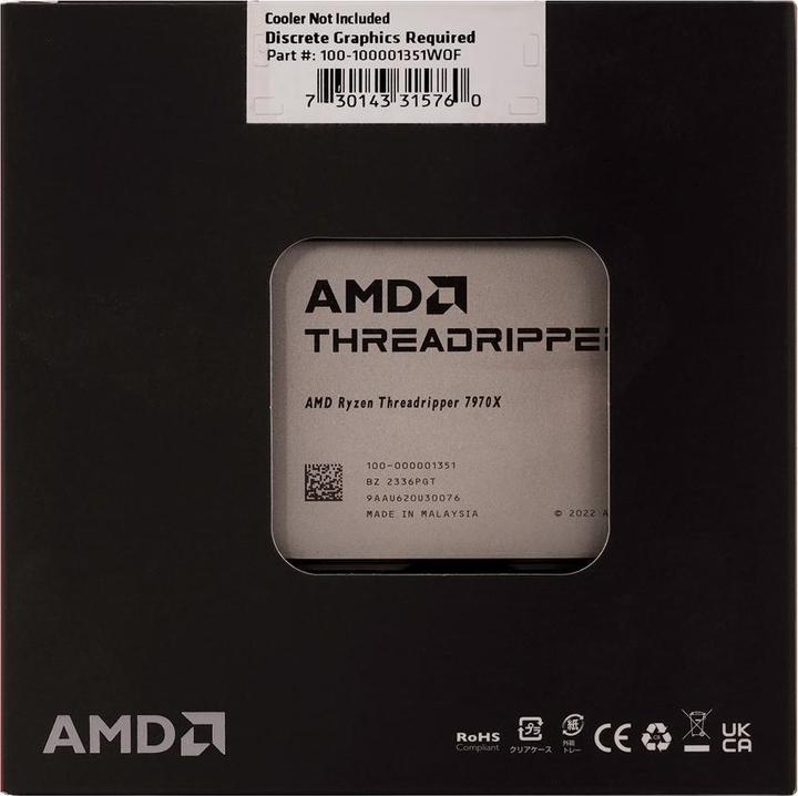 Image du produit AMD Ryzen Threadripper 7970X (sTR5, 4 GHz, 32 -Core)
