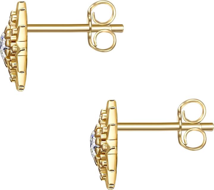 Produktbild Glanzstücke München Damen Sonne Sterling Silber Zirkonia gelbgold - 30014 (Sterling Silber)