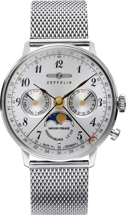 Actual product image Zeppelin LZ129 Hindenburg Moon Phase Lady (Analogue wristwatch, 36 mm)