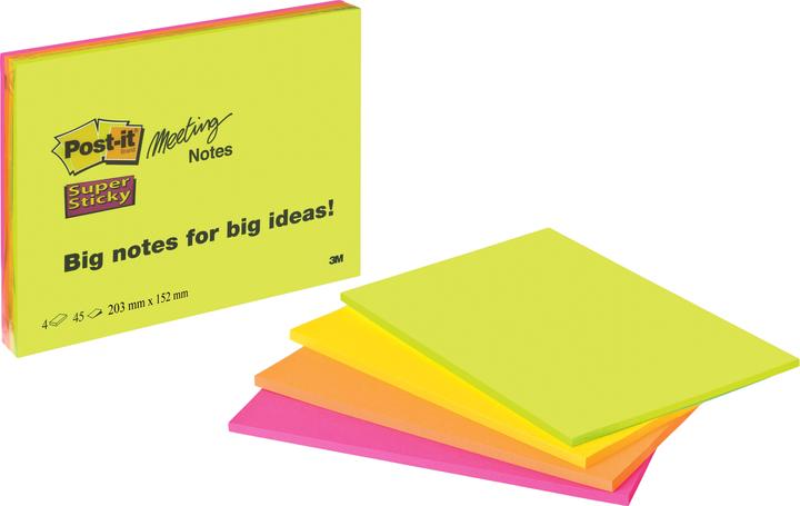 Produktbild Post-it Super Sticky Grossformat (15 x 20 cm)
