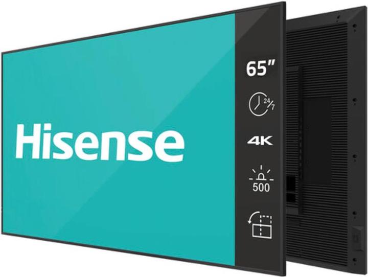 Produktbild Hisense Signage Display 65DM66D 65", 24/7, UHD, 500cd/m², 25% Haze (3840 x 2160 Pixel, 65")