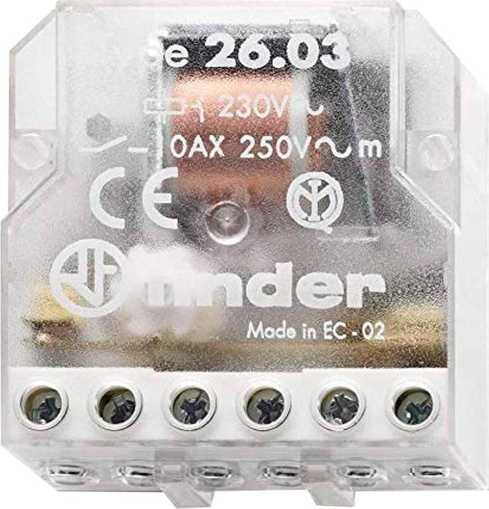 Actual product image Finder Step switch 1 NO contact + 1 NC contact 230 VAC 10 A 250 VAC