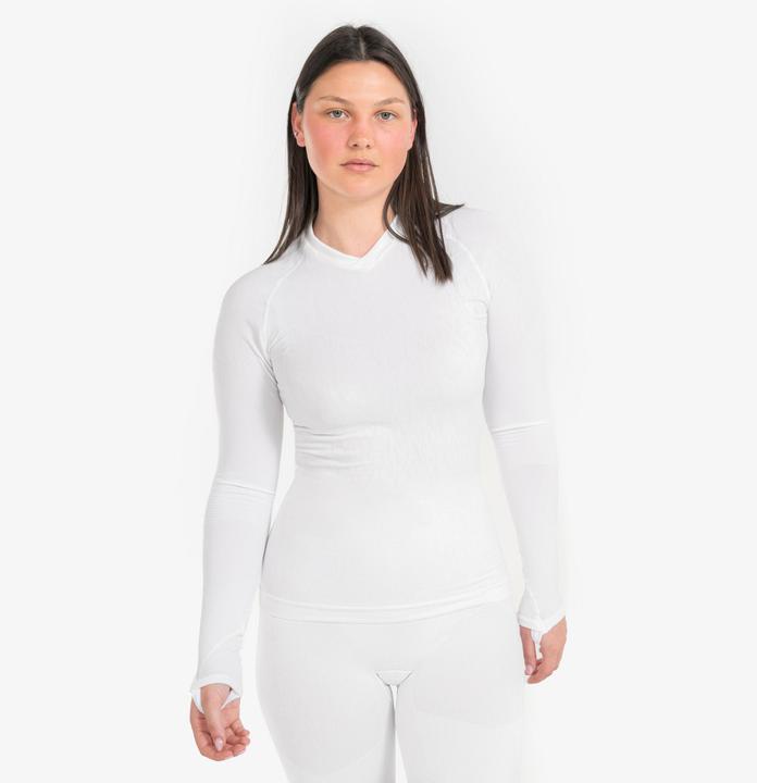 Produktbild Kipsta Damen/Herren Funktionsshirt langarm - Keepdry weiss (L)