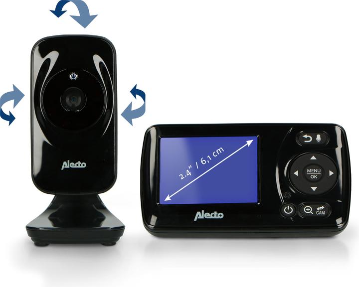 Produktbild Alecto DVM-71 Black (Babyphone mit Kamera, 300 m)