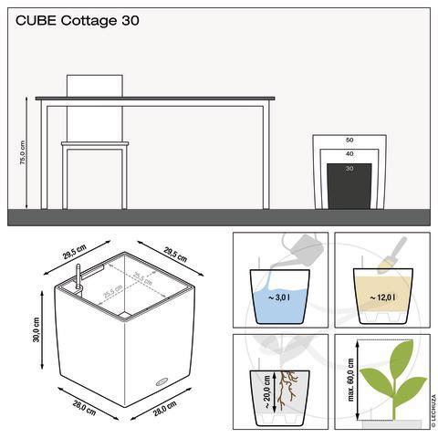 Produktbild Lechuza Cube Cottage 30 (29 cm)