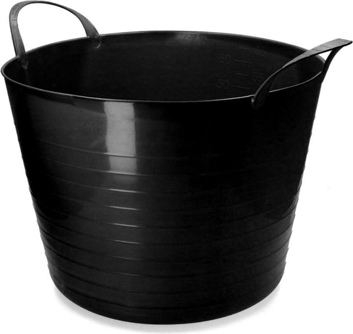 Produktbild Vplast Eimer V-Trug Flexi Schwarz 65 l (1 x, 65 l)