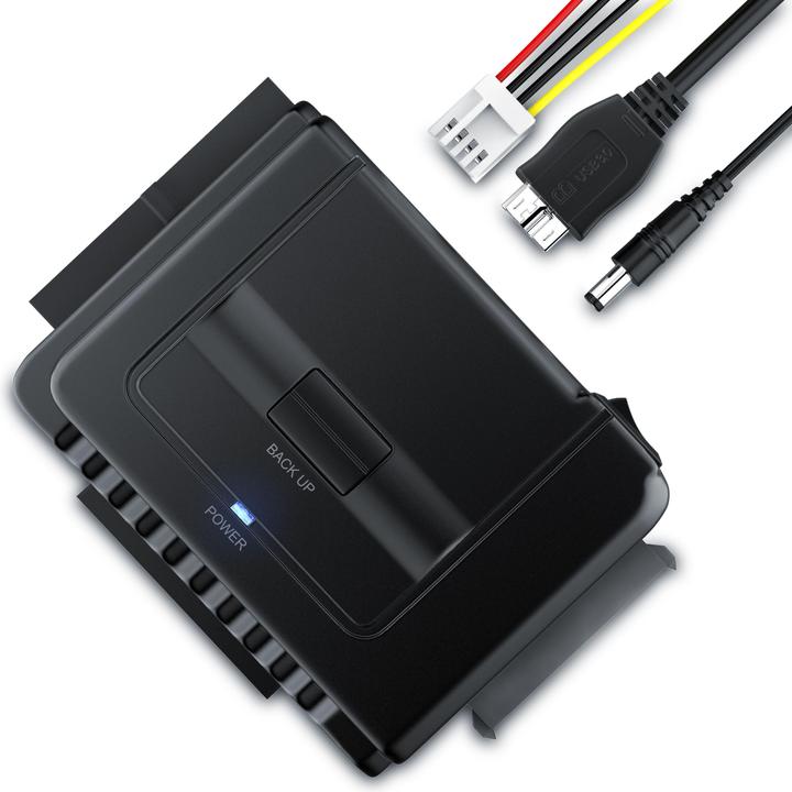 Produktbild Aplic USB 3.0 Festplatten Adapter für SATA / IDE Festplatten & CD / DVD