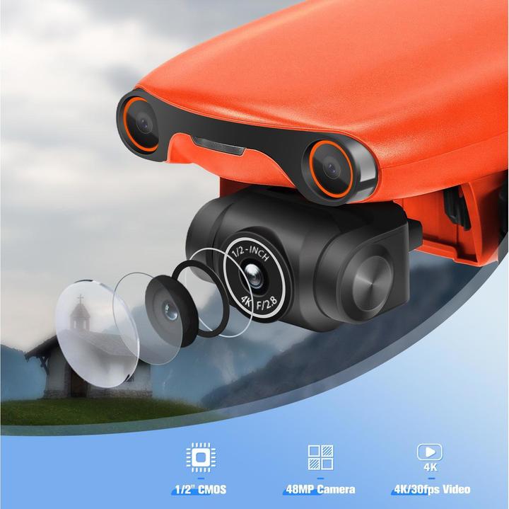 Image du produit Autel Multicoptère EVO Nano Premium Bundle Orange, RTF (249 g)