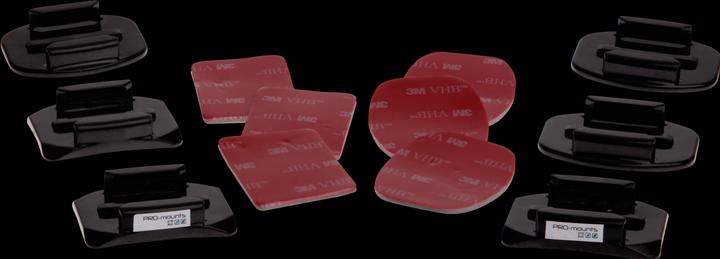 Actual product image PRO-mounts Flat & Curved Mounts for GoPro