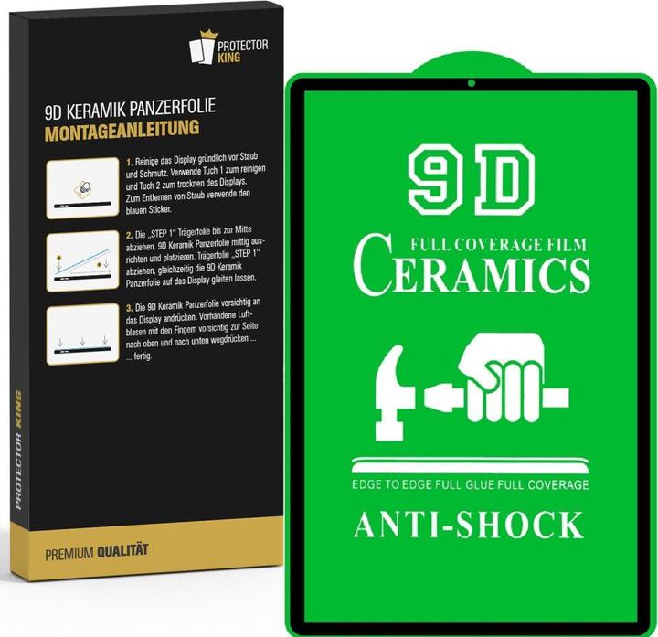 Actual product image Protectorking 4x Ceramic-Glass Full Cover HD Klar (4 Piece, Galaxy Tab S6)
