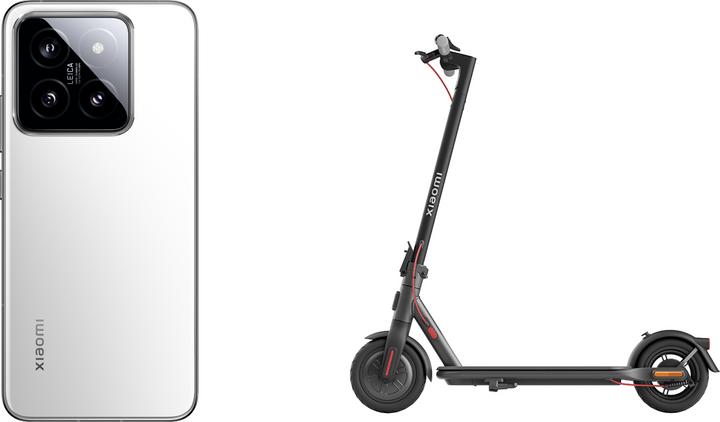 Immagine prodotto Xiaomi 14 con lo scooter elettrico 4 Lite (512 GB, Bianco, 6.36", Doppia SIM, 50 Mpx, 5G)