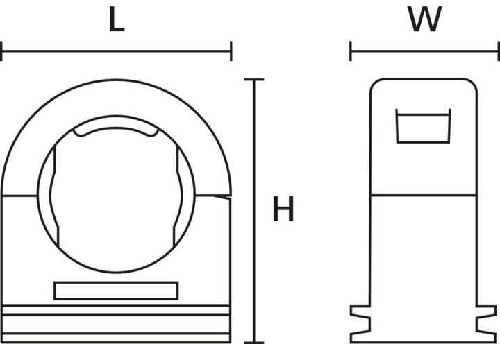 Produktbild HellermannTyton Kabelschlauch-Befestigungsschelle Nennweite=54 schwarz (Werkzeug)