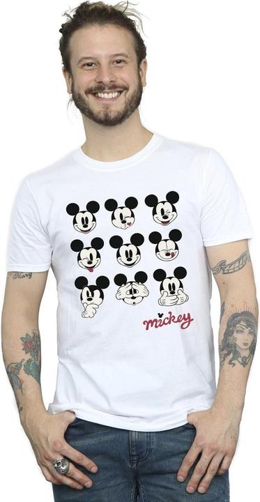 Immagine prodotto Disney Mickey Mouse Many Faces Maglietta Uomo (S)