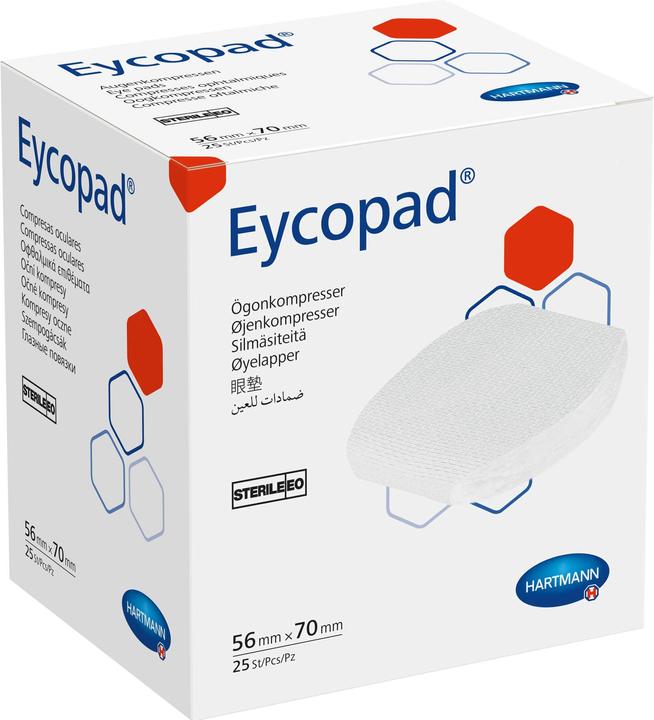 Actual product image IVF Hartmann Augenkompressen 70x56mm steril