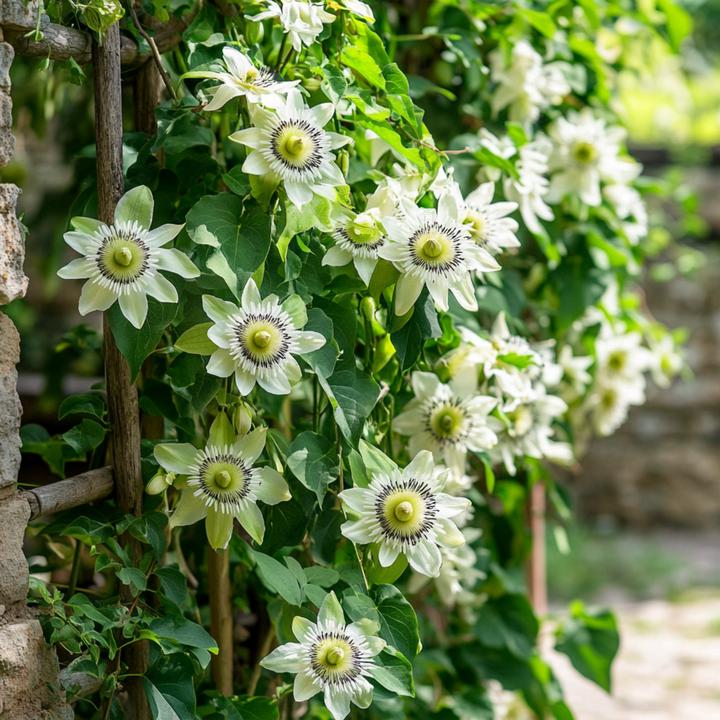 Immagine prodotto Plant in a Box Passiflora caerulea 'Constance Elliott' - set di 2 fiori della passione (110 cm)