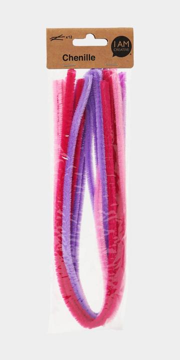 Produktbild I Am Creative Chenilledraht, Pfeifenputzer Biegedraht für Bastelarbeiten und zum Dekorieren, Rosa-Mix, ø 9 mm... (0.50 m)