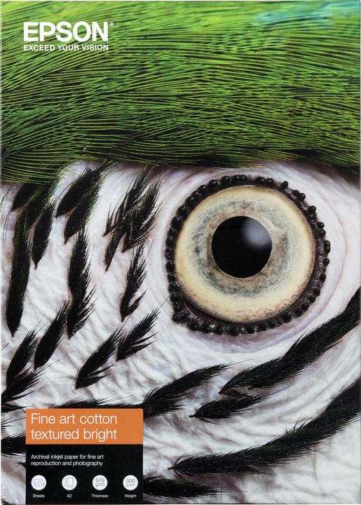 Epson Fine Art Cotton Textured Bright + 25 Vellen (300 g/m², A3+)
