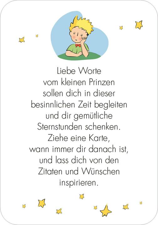 Immagine prodotto Man sieht nur mit dem Herzen gut. Weihnachtswünsche für dich (Tedesco, Antoine de Saint-Exupéry, 2024)