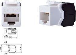 Actual product image Digitus CAT 6A Keystone Module, unshielded (Keystone module)