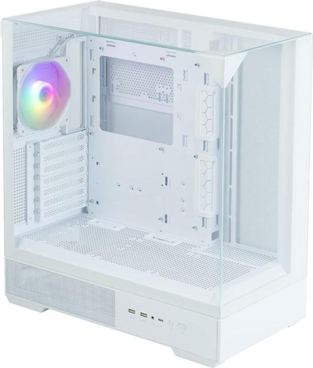 Actual product image Zalman Boitier Moyen Tour ATX P40 Prism RGB avec panneaux vitrés (Blanc) (Mini-ITX, ATX)